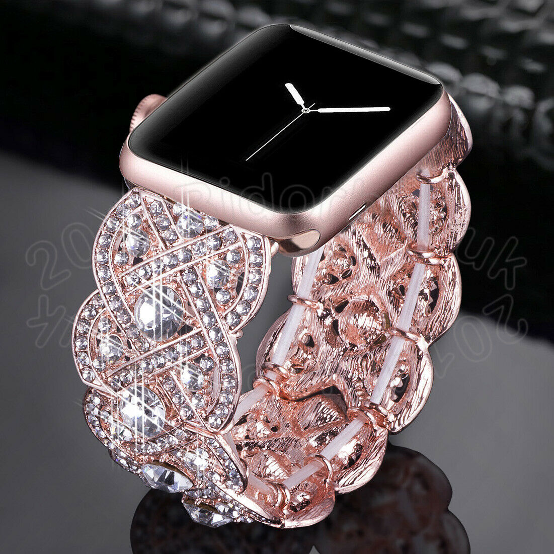 Sparkling Bracelet Band Apple Watch Compatible, Rhinestone Crystal Strap