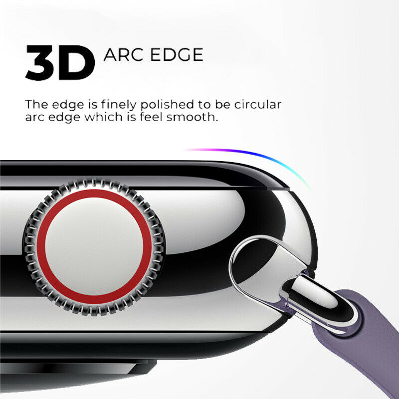 Screen Protector Film Cover for Apple Watch Display, Tempered Glass