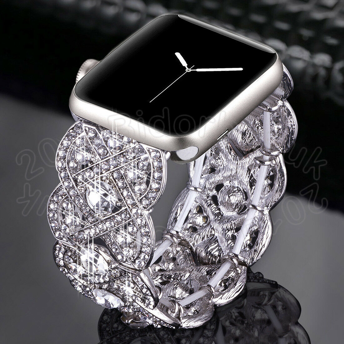 Sparkling Bracelet Band Apple Watch Compatible, Rhinestone Crystal Strap