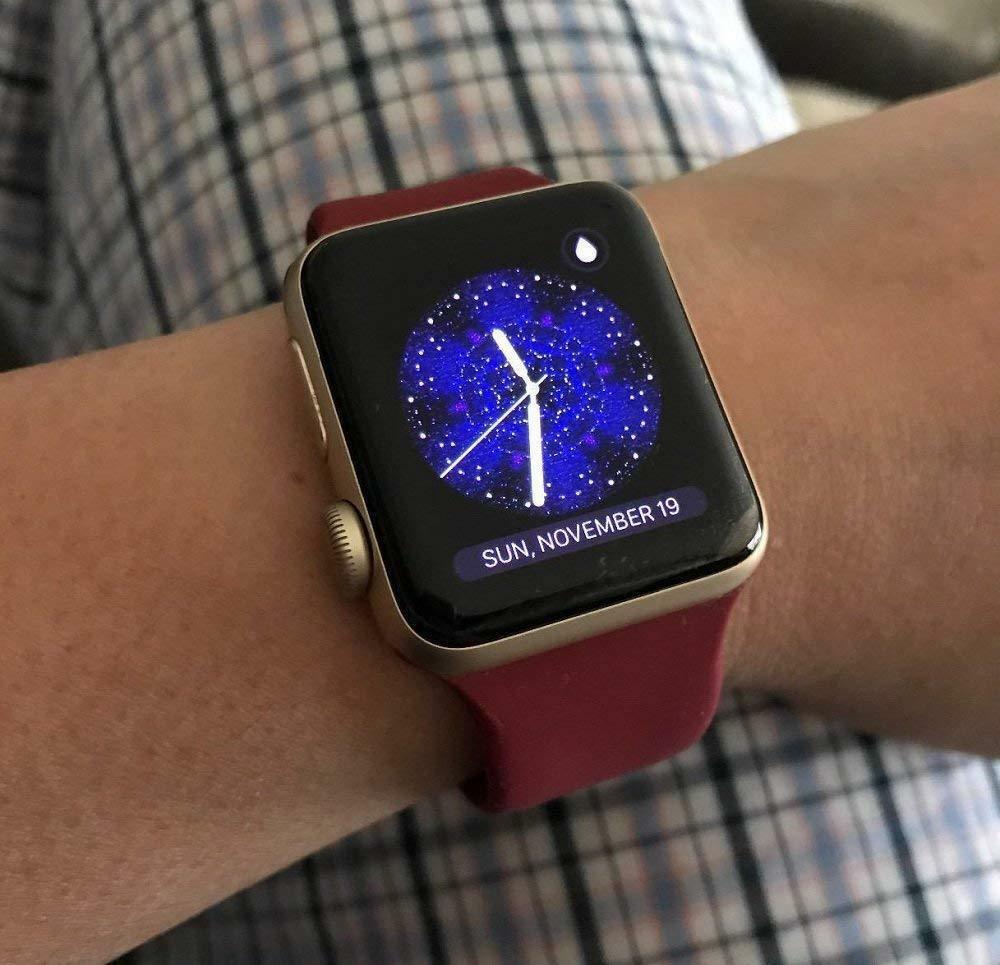 Sports Band compatible with Apple Watch, Silicon Rubber Strap