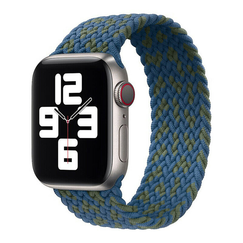 Braided Elastic Loop Bracelet Band Apple Watch Compatible, Nylon Strap