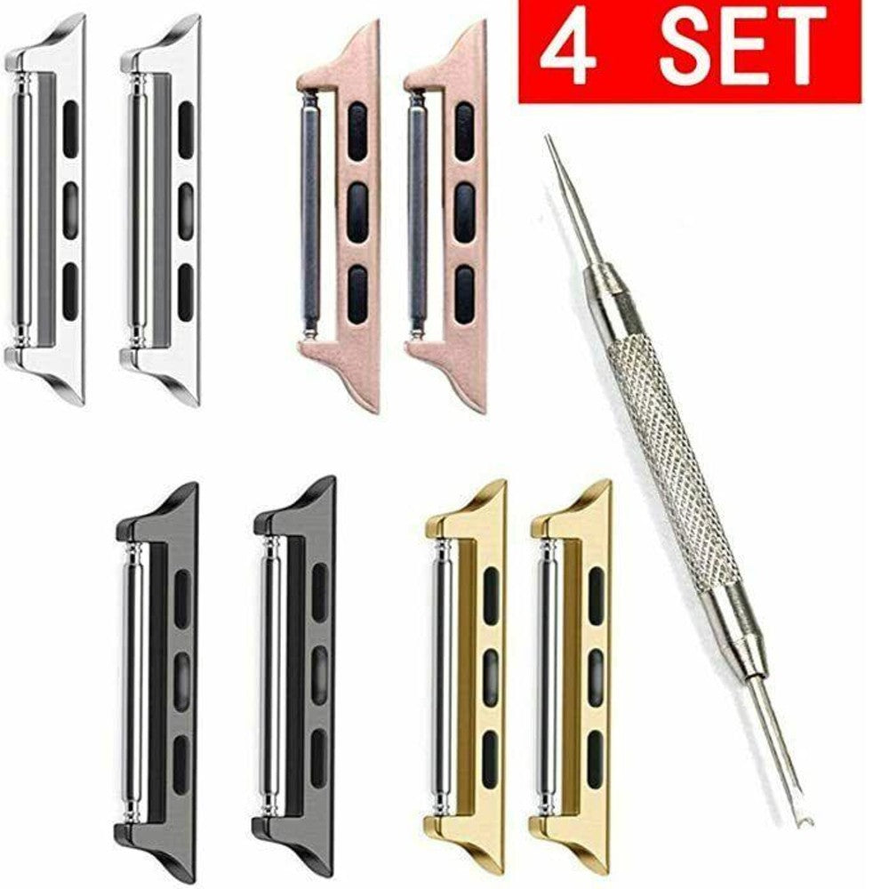 Replacement Band Connectors for Apple Watch Straps - Silver, Rose Gold, Black, Gold