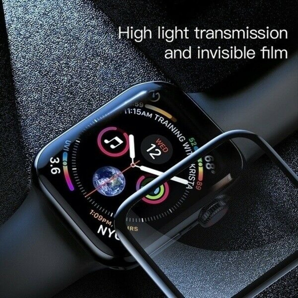 Screen Protector Film Cover for Apple Watch Display, Tempered Glass