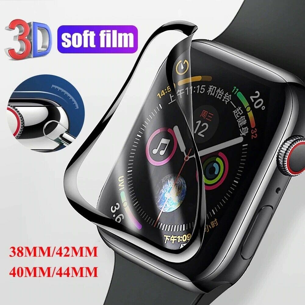 Screen Protector Film Cover for Apple Watch Display, Tempered Glass