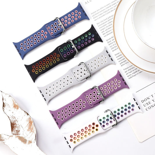Sport Fresh Bands compatible with Nike+ Apple Watch, Silicon Rubber Strap