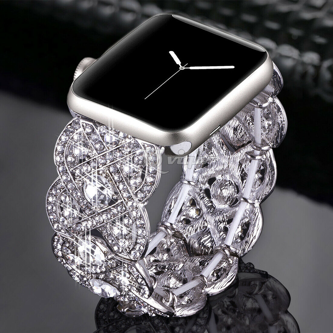 Sparkling Bracelet Band Apple Watch Compatible, Rhinestone Crystal Strap