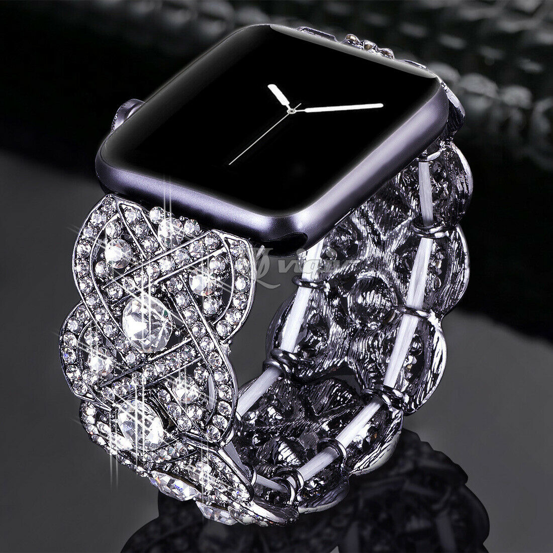 Sparkling Bracelet Band Apple Watch Compatible, Rhinestone Crystal Strap