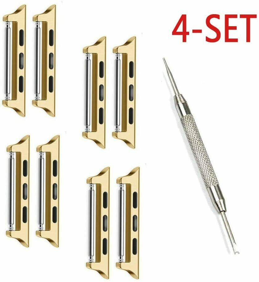 Replacement Band Connectors for Apple Watch Straps - Silver, Rose Gold, Black, Gold