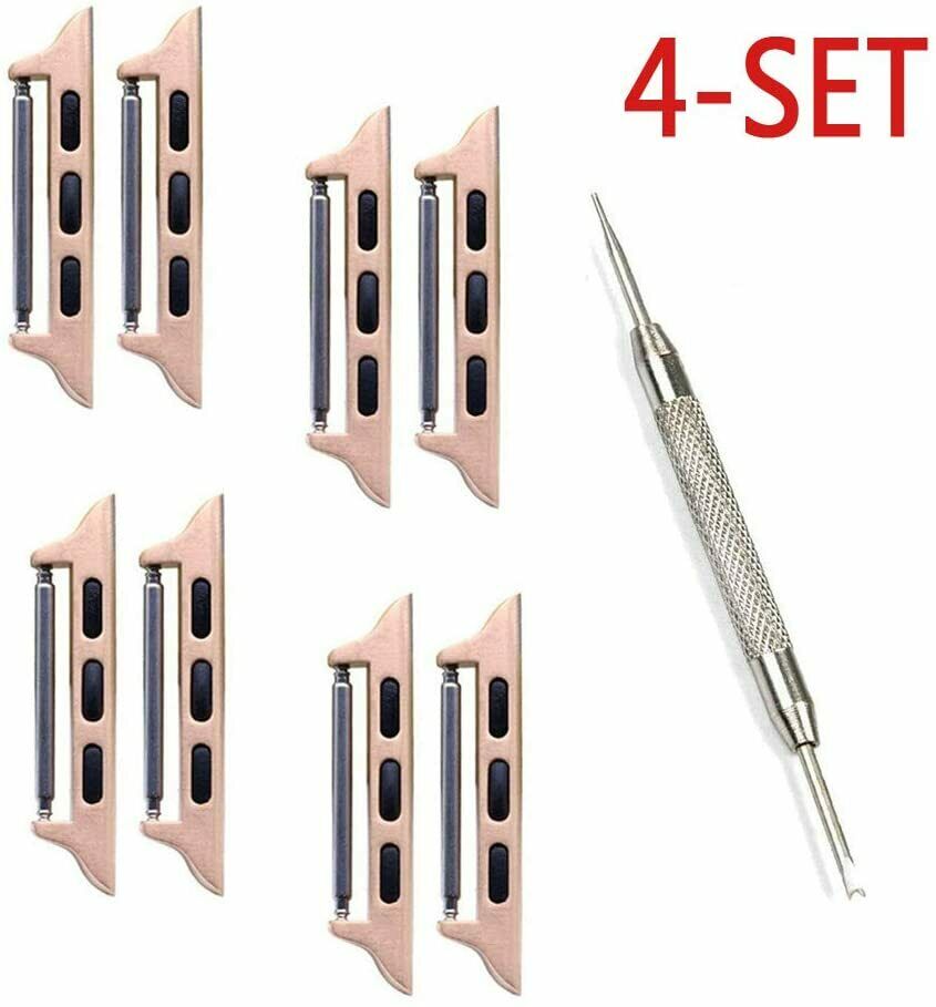 Replacement Band Connectors for Apple Watch Straps - Silver, Rose Gold, Black, Gold