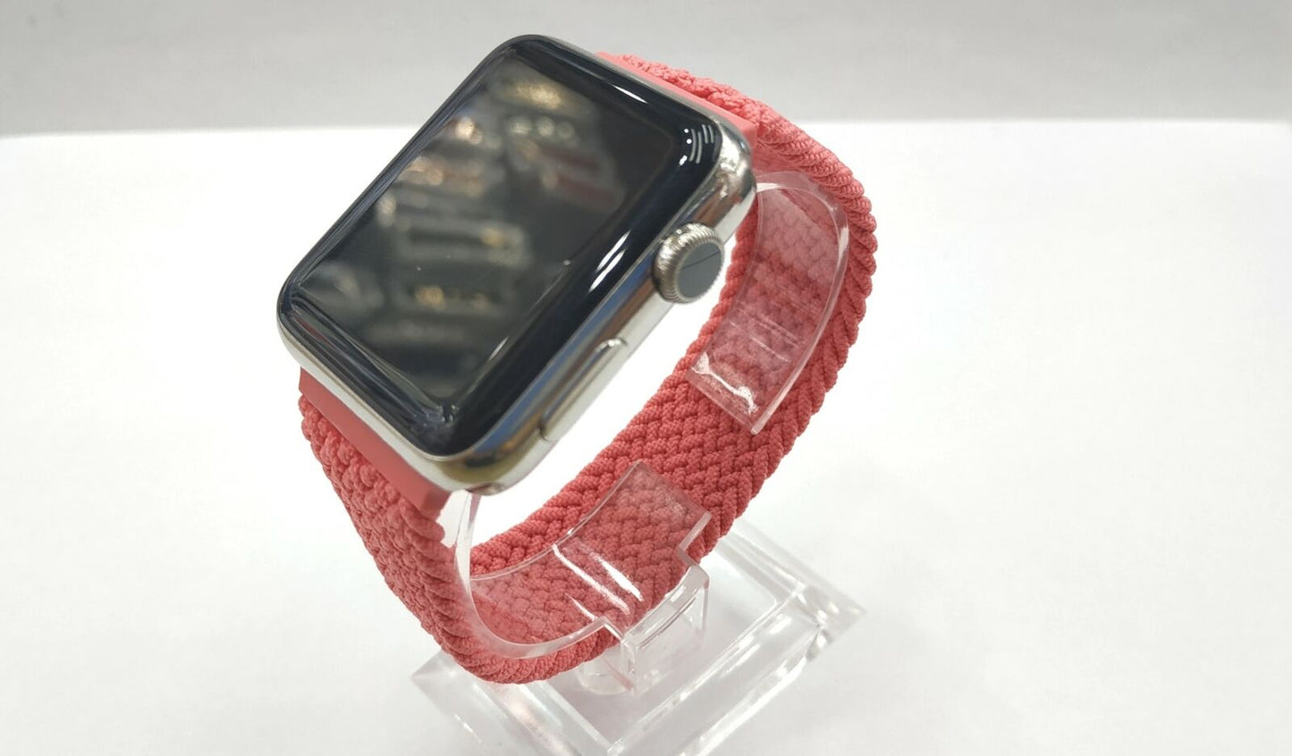 Braided Elastic Loop Bracelet Band Apple Watch Compatible, Nylon Strap