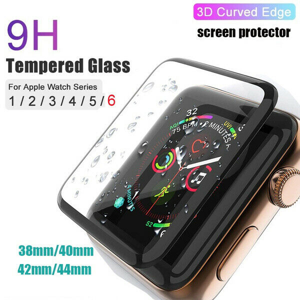 Screen Protector Film Cover for Apple Watch Display, Tempered Glass