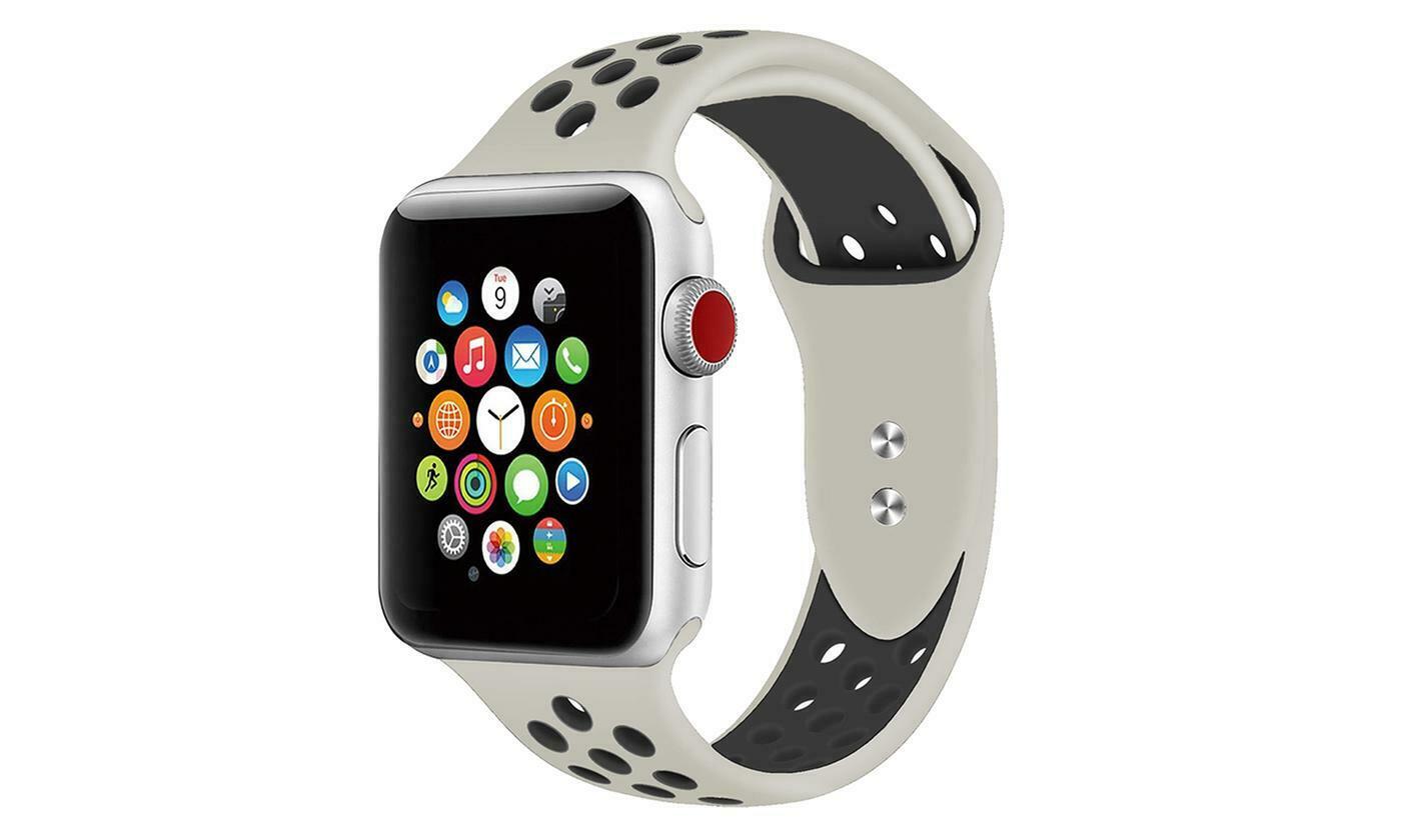 Sport Fresh Bands compatible with Nike+ Apple Watch, Silicon Rubber Strap