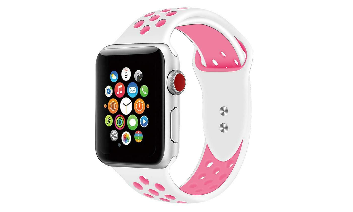 Sport Fresh Bands compatible with Nike+ Apple Watch, Silicon Rubber Strap