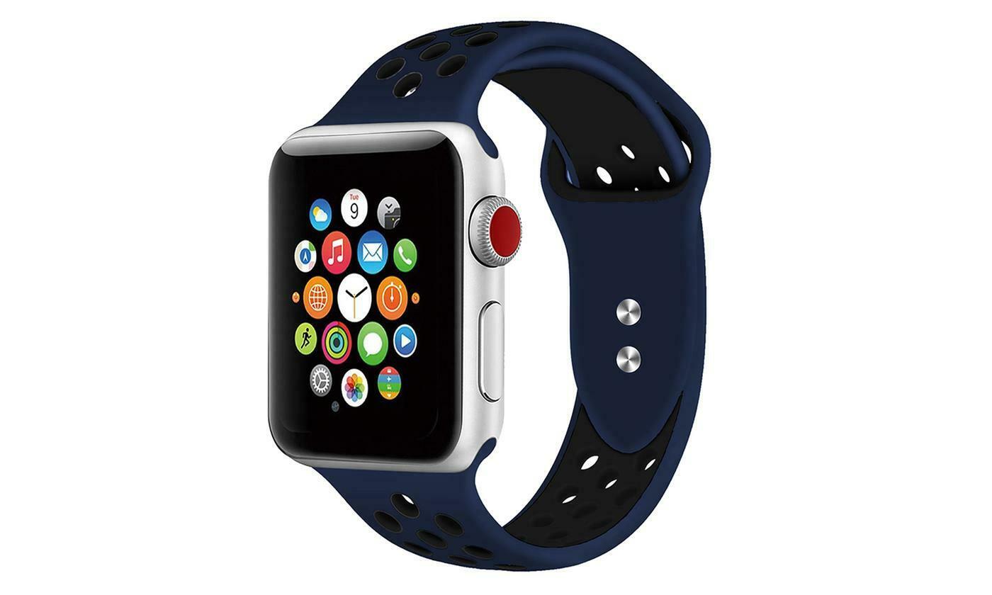 Sport Fresh Bands compatible with Nike+ Apple Watch, Silicon Rubber Strap