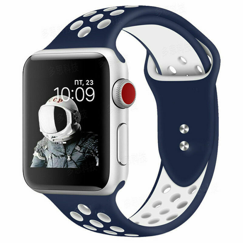 Sport Fresh Bands compatible with Nike+ Apple Watch, Silicon Rubber Strap