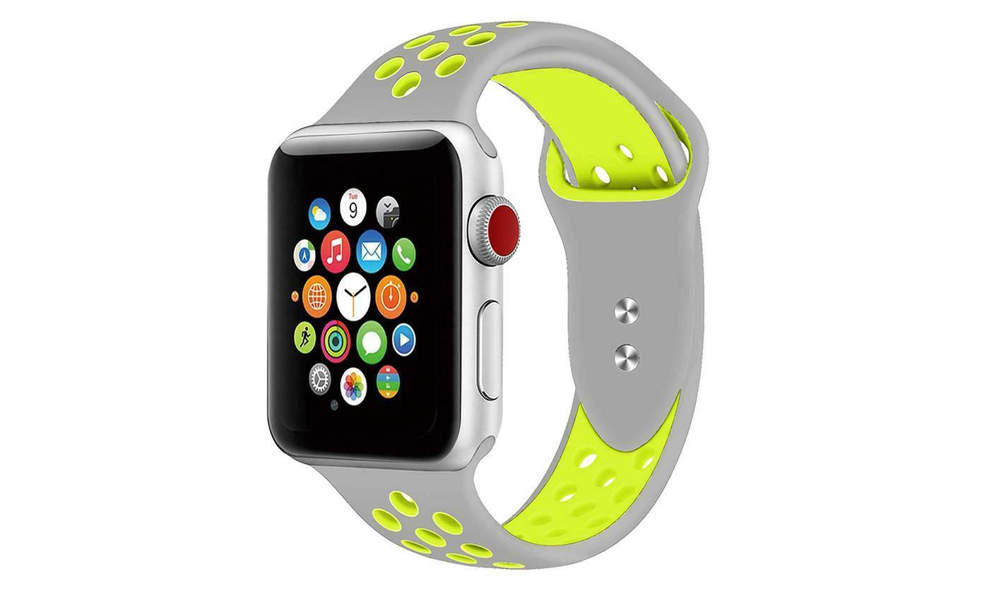 Sport Fresh Bands compatible with Nike+ Apple Watch, Silicon Rubber Strap