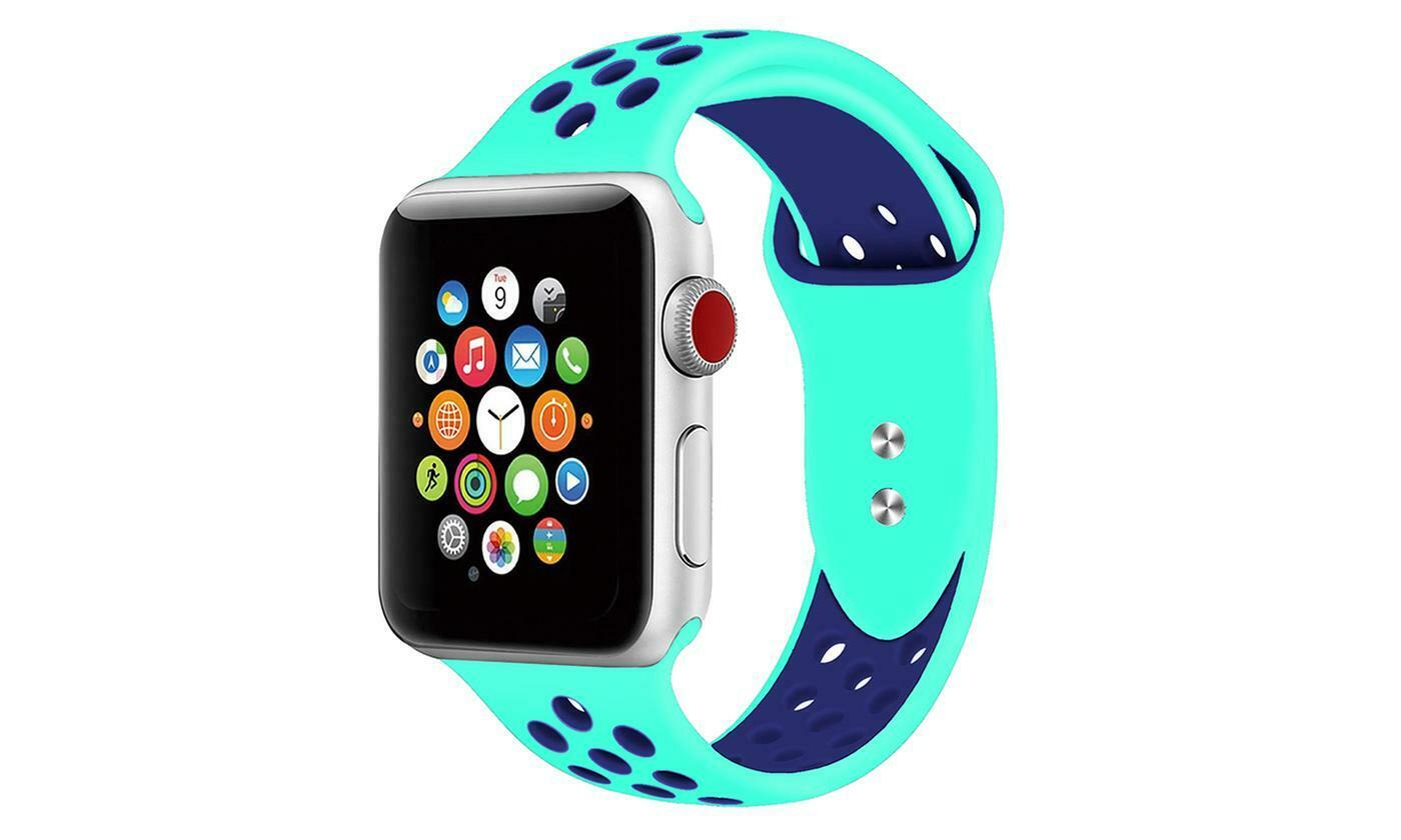 Sport Fresh Bands compatible with Nike+ Apple Watch, Silicon Rubber Strap