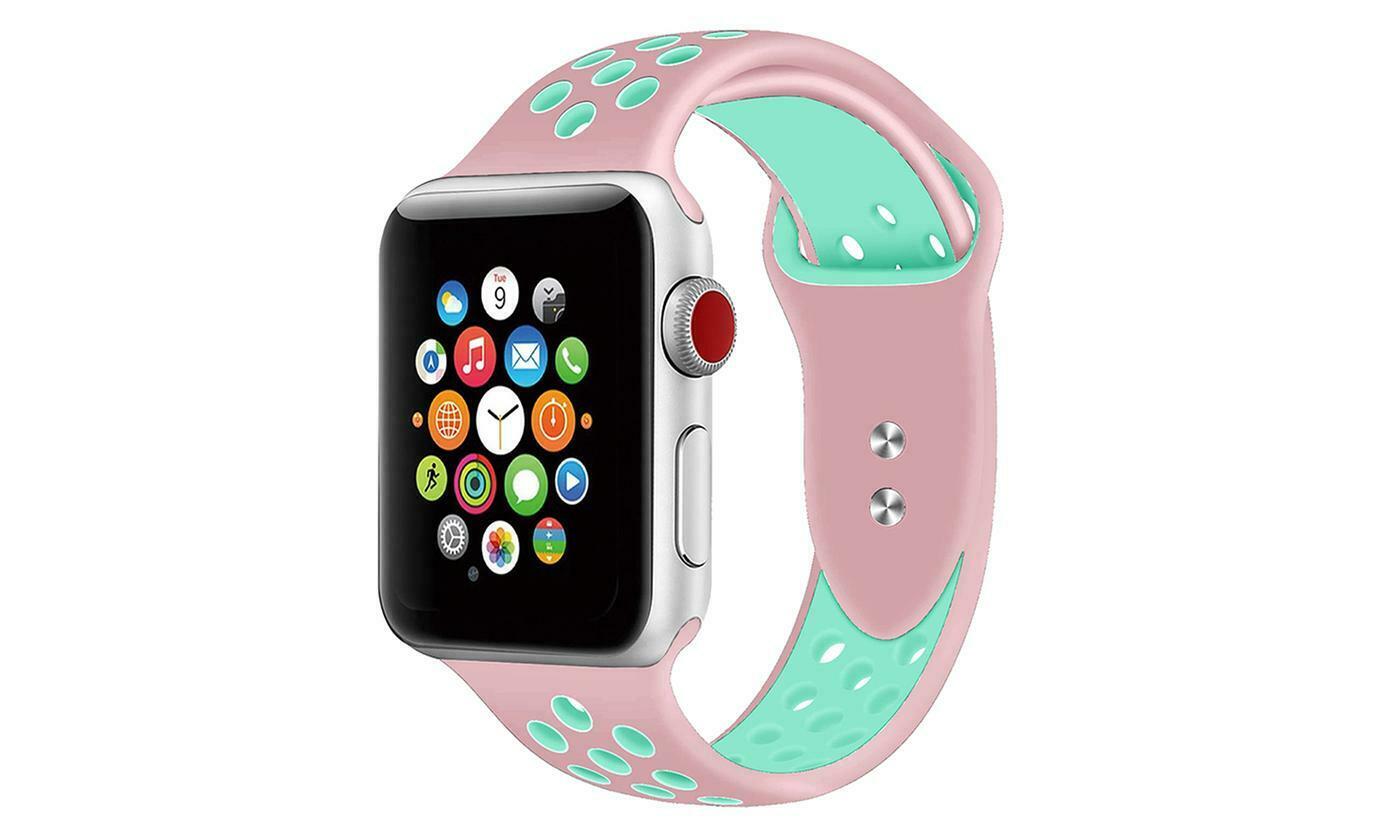 Sport Fresh Bands compatible with Nike+ Apple Watch, Silicon Rubber Strap