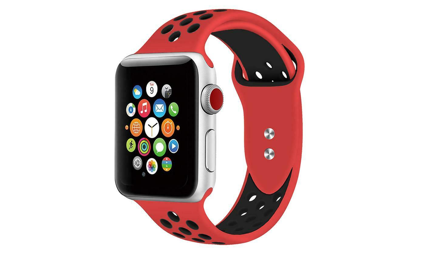 Sport Fresh Bands compatible with Nike+ Apple Watch, Silicon Rubber Strap