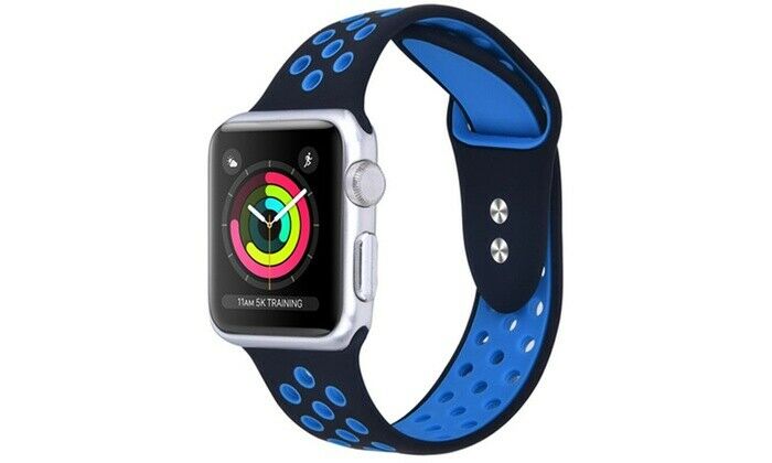 Sport Fresh Bands compatible with Nike+ Apple Watch, Silicon Rubber Strap