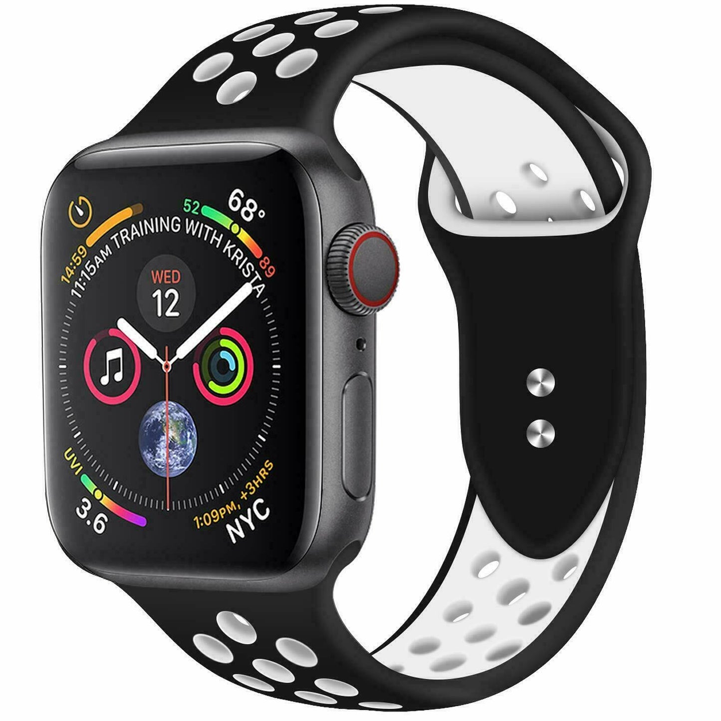 Sport Fresh Bands compatible with Nike+ Apple Watch, Silicon Rubber Strap