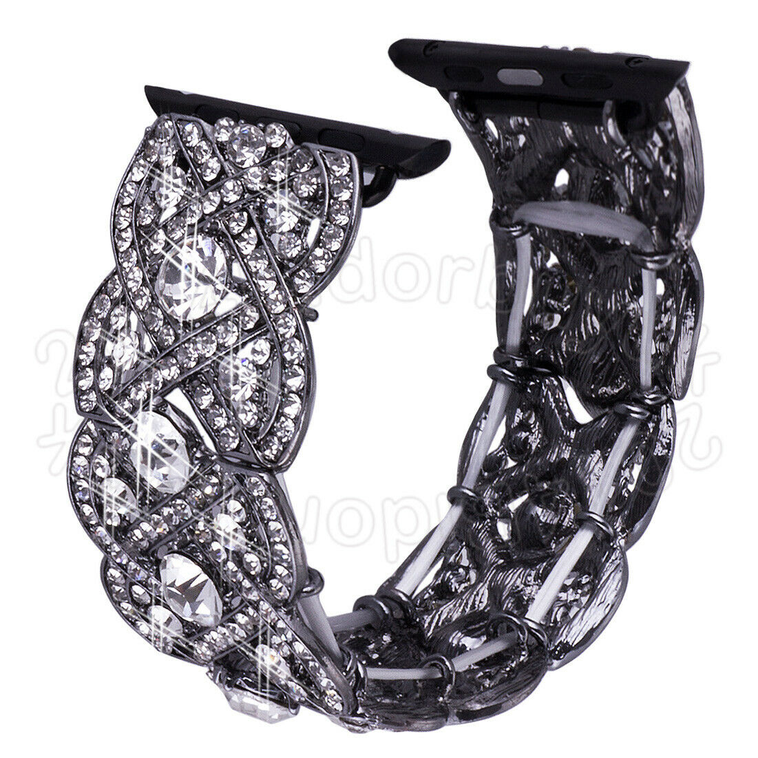 Sparkling Bracelet Band Apple Watch Compatible, Rhinestone Crystal Strap