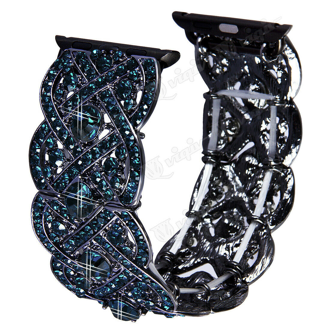 Sparkling Bracelet Band Apple Watch Compatible, Rhinestone Crystal Strap
