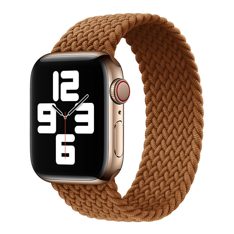 Braided Elastic Loop Bracelet Band Apple Watch Compatible, Nylon Strap