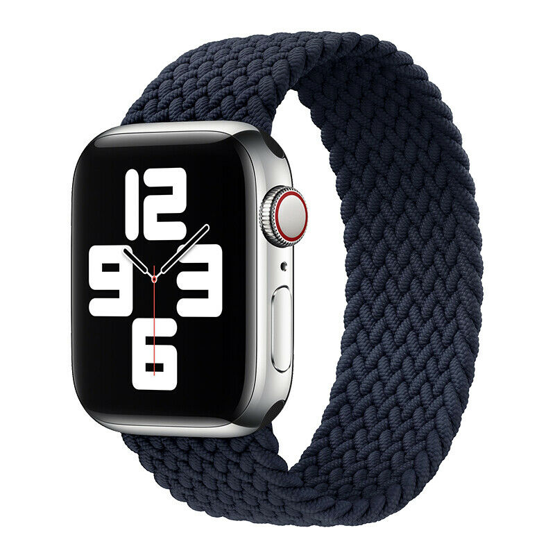 Braided Elastic Loop Bracelet Band Apple Watch Compatible, Nylon Strap