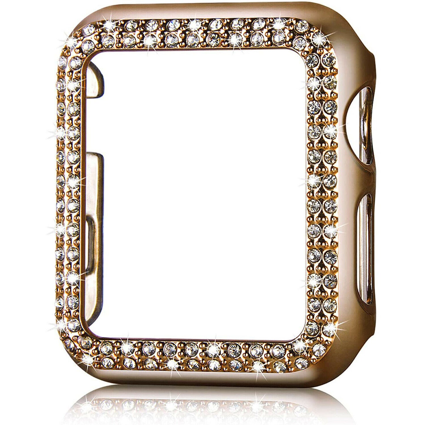 Skulls & Crystals Chainlink Metal Bracelet Band Apple Watch Compatible, Triple Strap