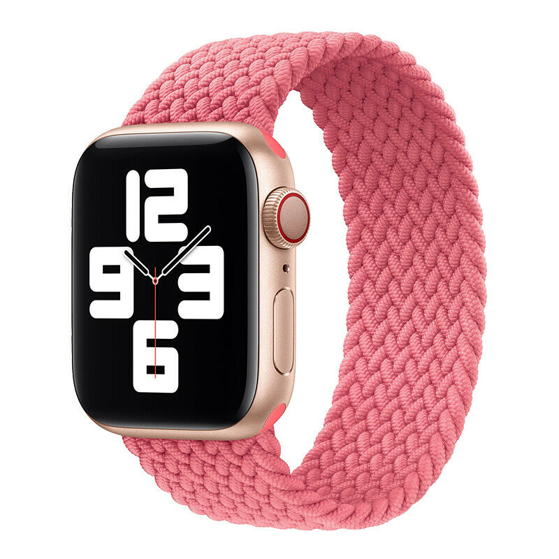 Braided Elastic Loop Bracelet Band Apple Watch Compatible, Nylon Strap