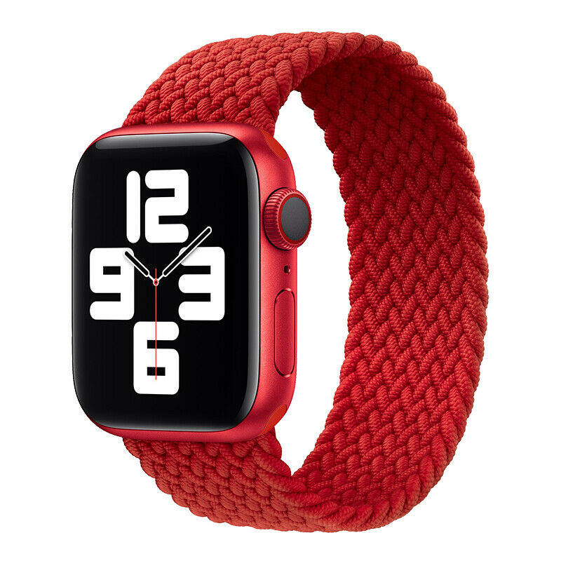 Braided Elastic Loop Bracelet Band Apple Watch Compatible, Nylon Strap