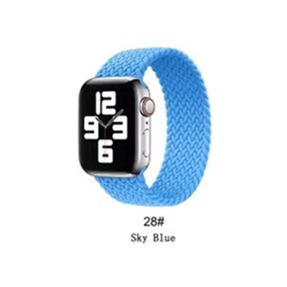 Braided Elastic Loop Bracelet Band Apple Watch Compatible, Nylon Strap