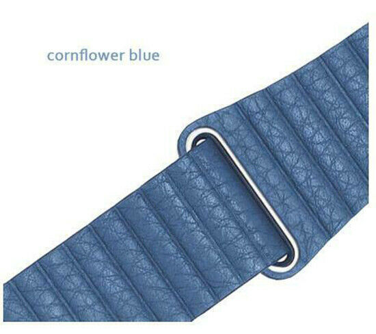 Leather Magnetic Bracelet Band Apple Watch Compatible, Loop Closure Strap