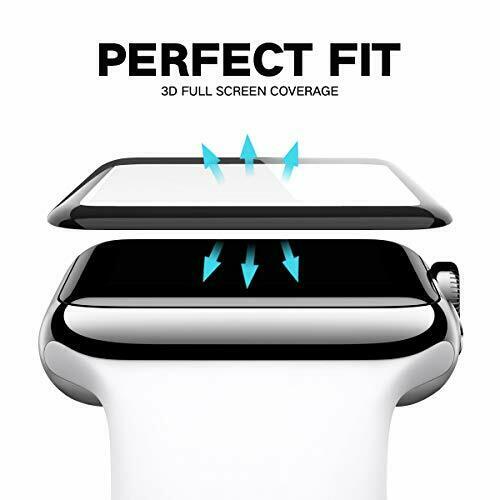 Screen Protector Film Cover for Apple Watch Display, Tempered Glass