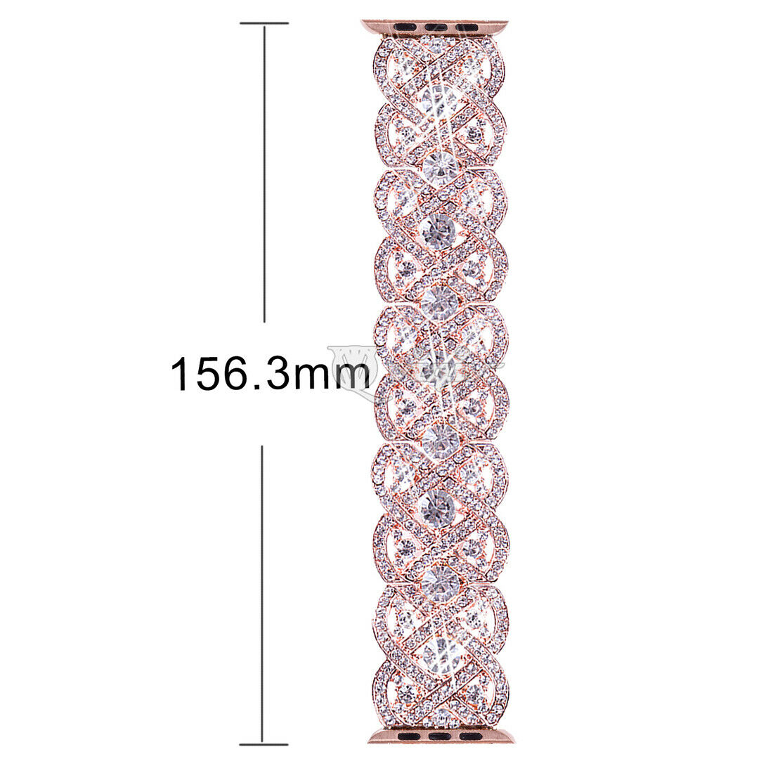 Sparkling Bracelet Band Apple Watch Compatible, Rhinestone Crystal Strap