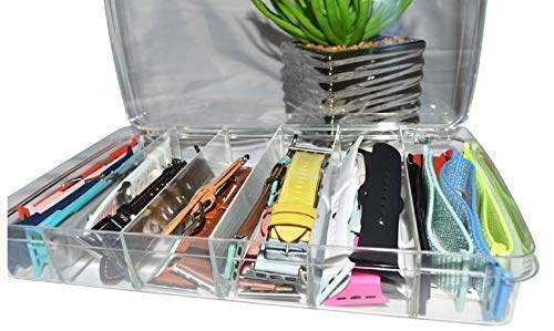 Plastic Case Organizer for Apple Smart Watch Bands, Sunglasses & Accessories Clear Storage Box