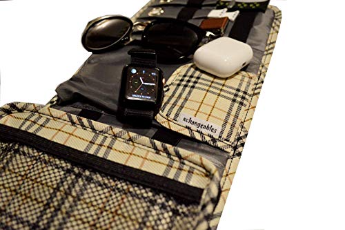 Smartwatch Accessories & Electronics Travel Organizer (Beige)