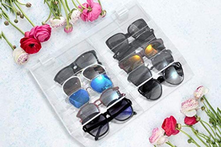 XCHANGEABLES acrylic sunglass storage case 10-compartment