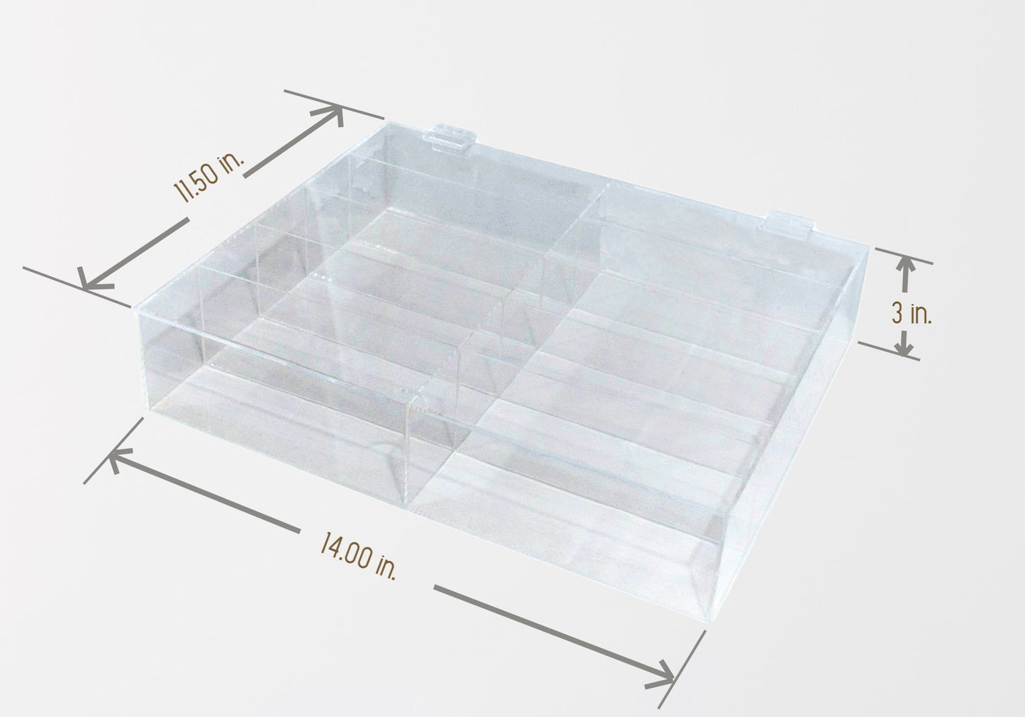 Acrylic Sunglasses Storage Box 10-Compartment