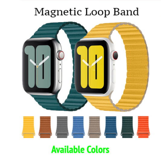Magnetic Leather Band for Apple Watch