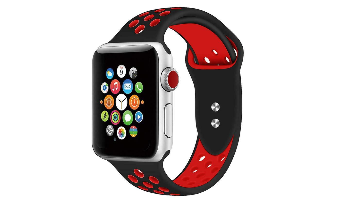 Sport Fresh Bands compatible with Nike+ Apple Watch, Silicon Rubber Strap