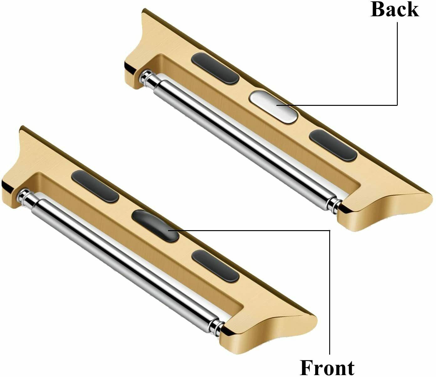 Replacement Band Connectors for Apple Watch Straps - Silver, Rose Gold, Black, Gold